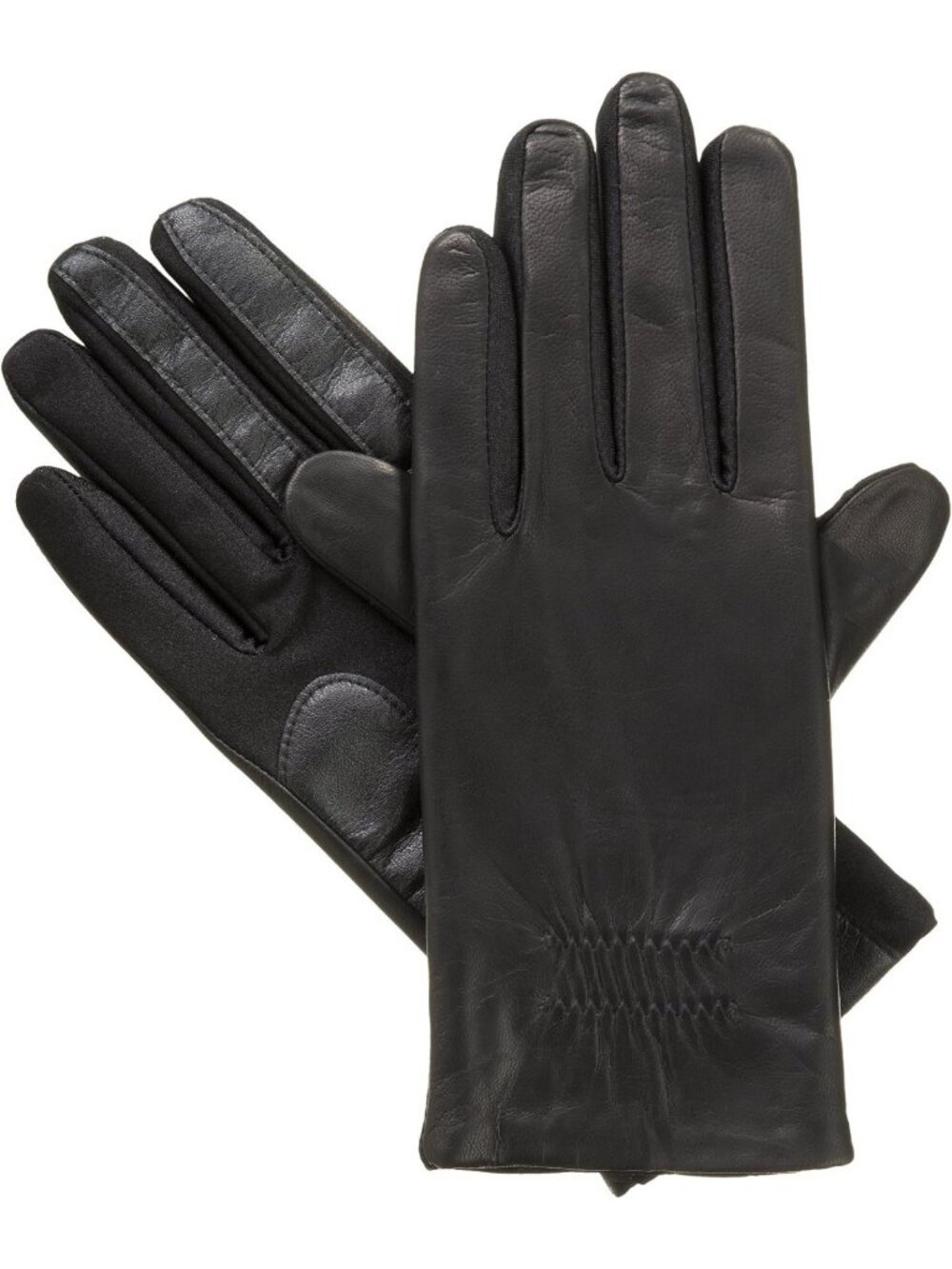 Classic Stretch Leather Touchscreen Gloves for Women | Warm Fleece Lining, Cold